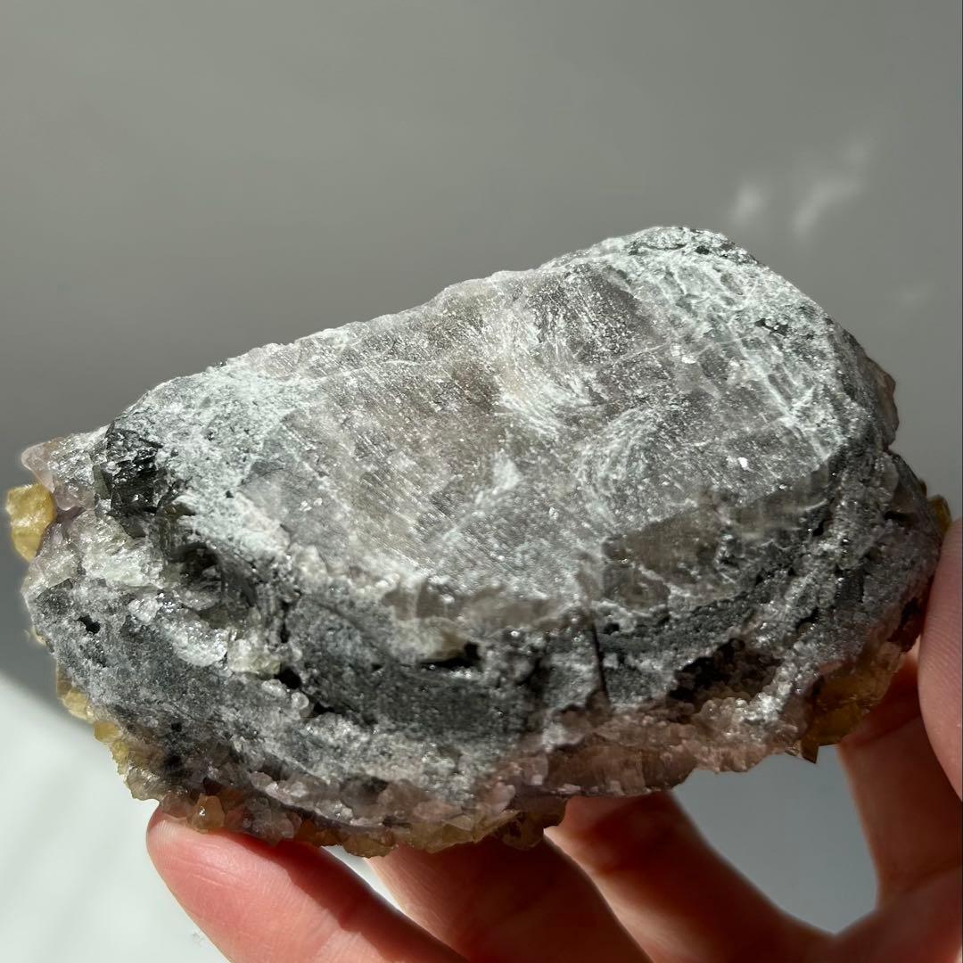 バライト（重晶石）　フローライト共生原石　中国江西省産