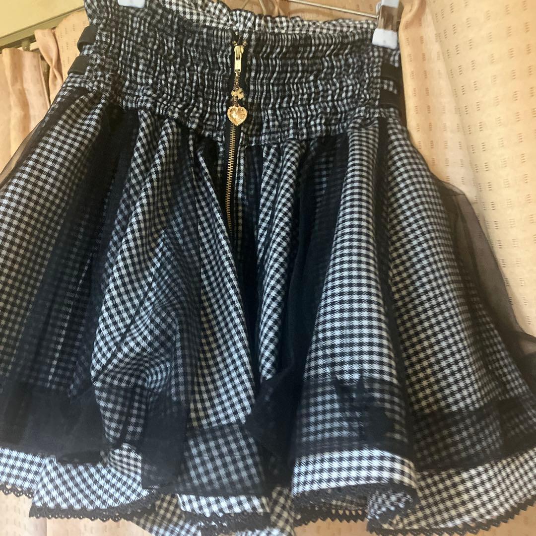 リズリサ　LIZLISA♡レースアップコルセットライクスカパン黒♡