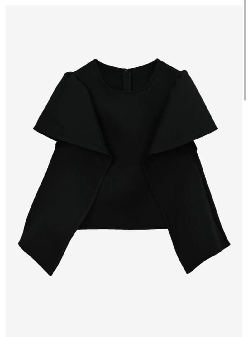 maison de dolce lily tops/black フレア袖