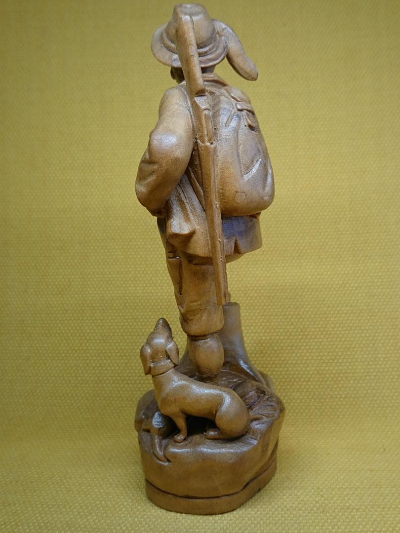 【美品】人形　木彫　ヨーロッパ　置物　インテリア　工芸品　美術品　A1451