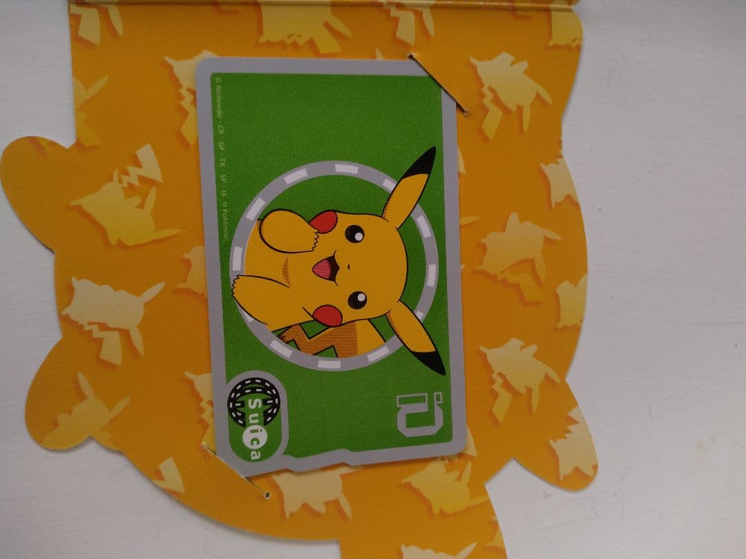 使用不可　ピカチュウSuica 台紙付き