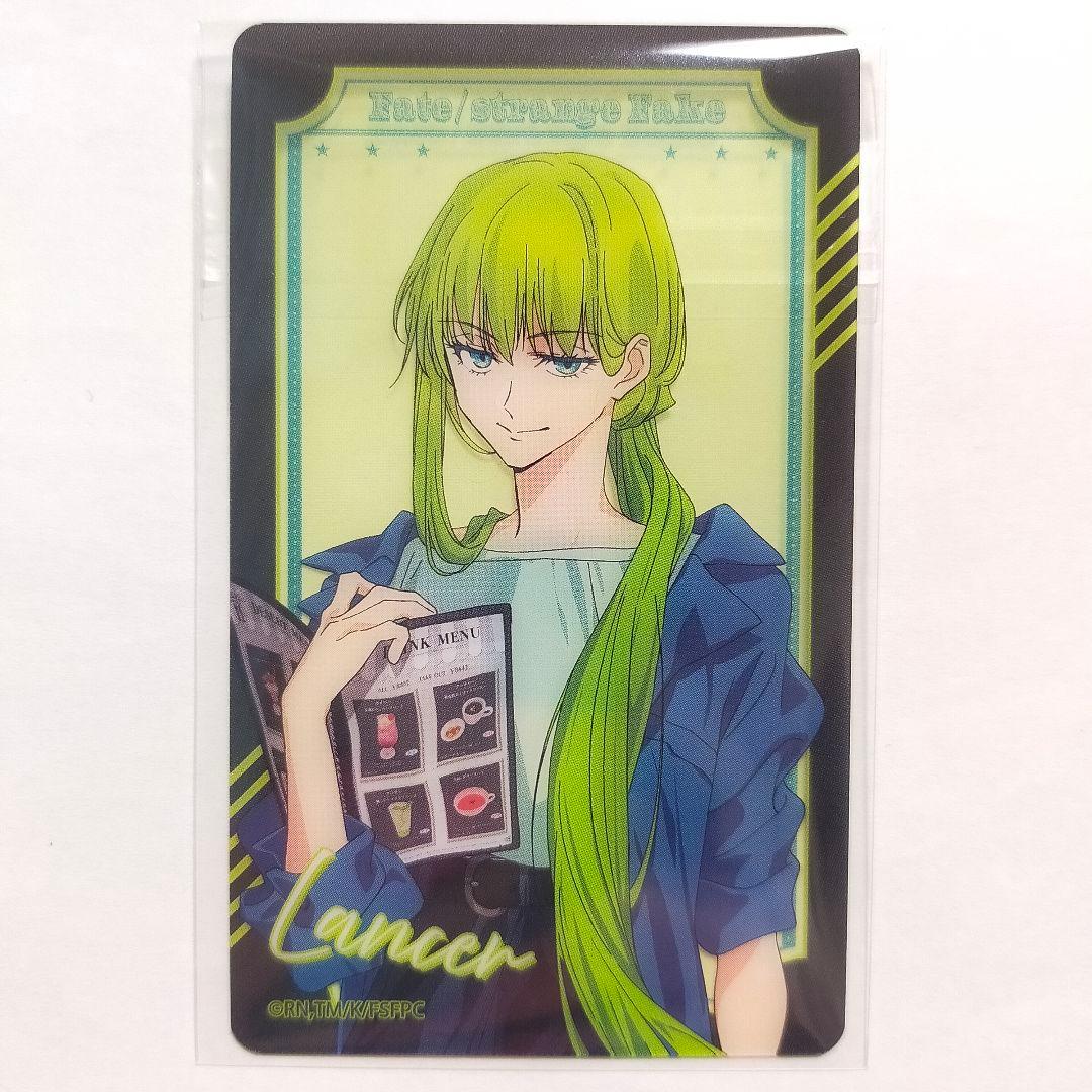 Fate strange Fake cafe ランサー アクスタ 缶バッジ