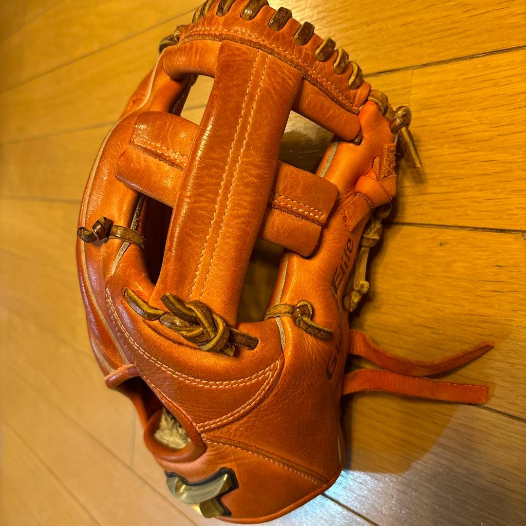 Global Elite 軟式グローブ オレンジ