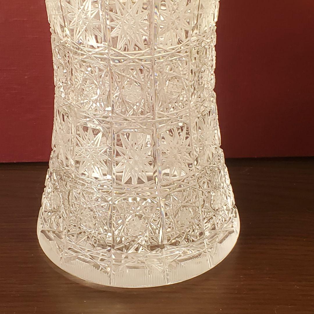 Bohemia glass ボヘミアグラス 花瓶 フラワーベース クリスタル