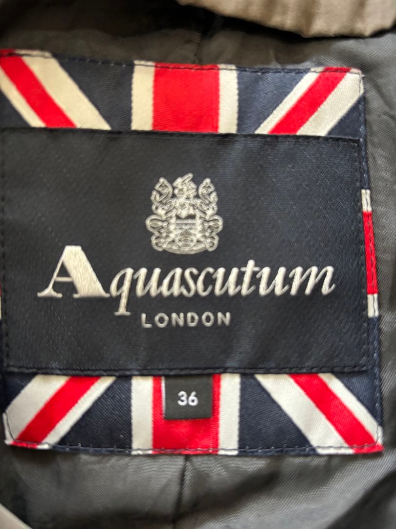 【緊急タイムセール】Aquascutum アクアスキュータム トレンチコート36