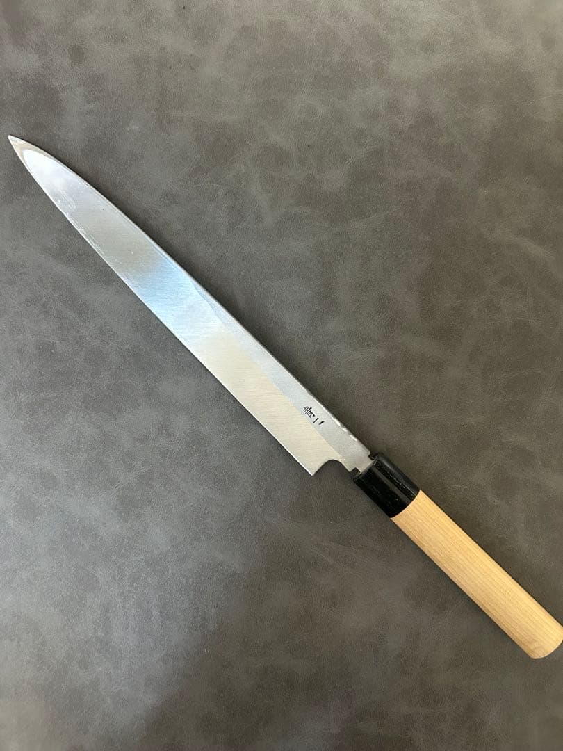 仙助 柳刃包丁 270mm 安来鋼青紙２号 PWCシノギ柄