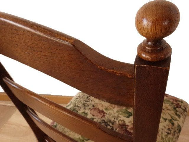 飛騨産業　キツツキ　ダイニングチェアーB　イス　椅子　 木製　再塗装済　ＵＳＥＤ