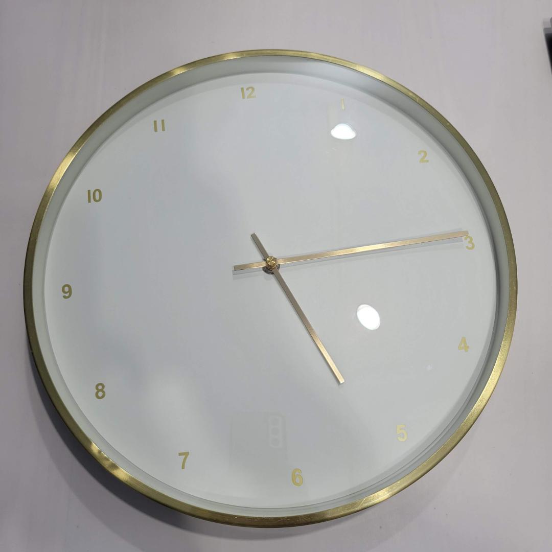 ローラアシュレイ 壁掛け時計 ゴールド 35cm