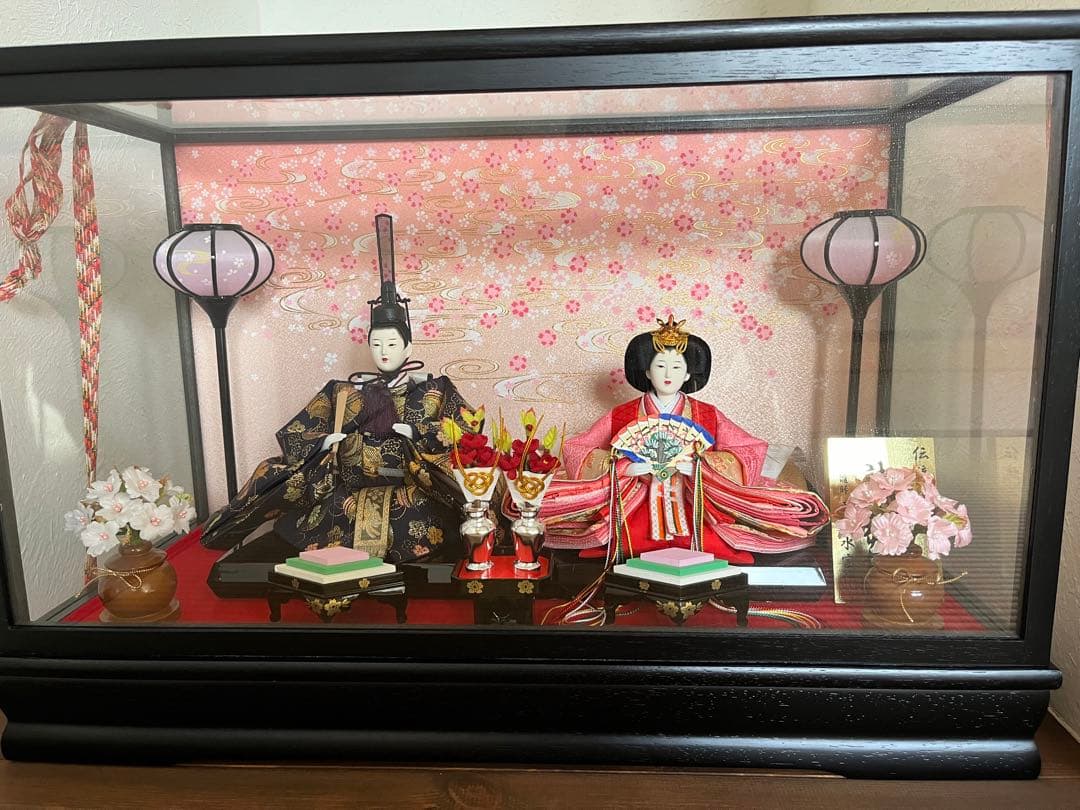 値下げ♡雛人形☆ひなまつり ガラスケース
