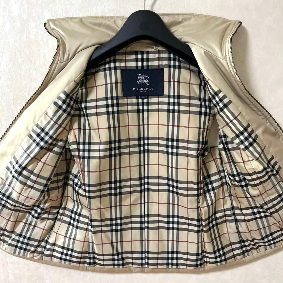 BURBERRY バーバリーロンドン 中綿ダウンベスト ノバチェック 38 美品