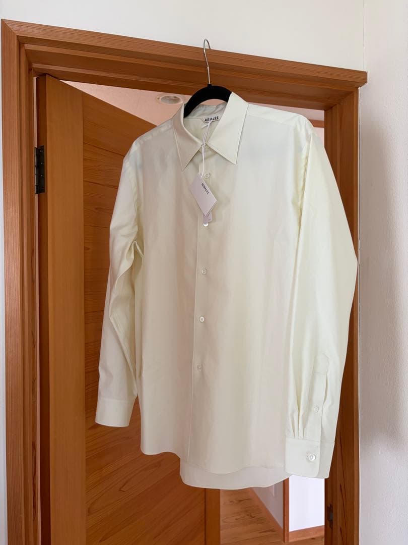 AURALEE WASHED FINX TWILL SHIRT サイズ3 新品