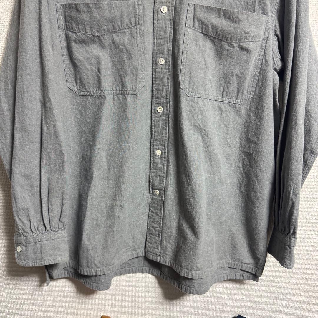 【人気】Porter Classic WIDE POCKET SHIRT グレー