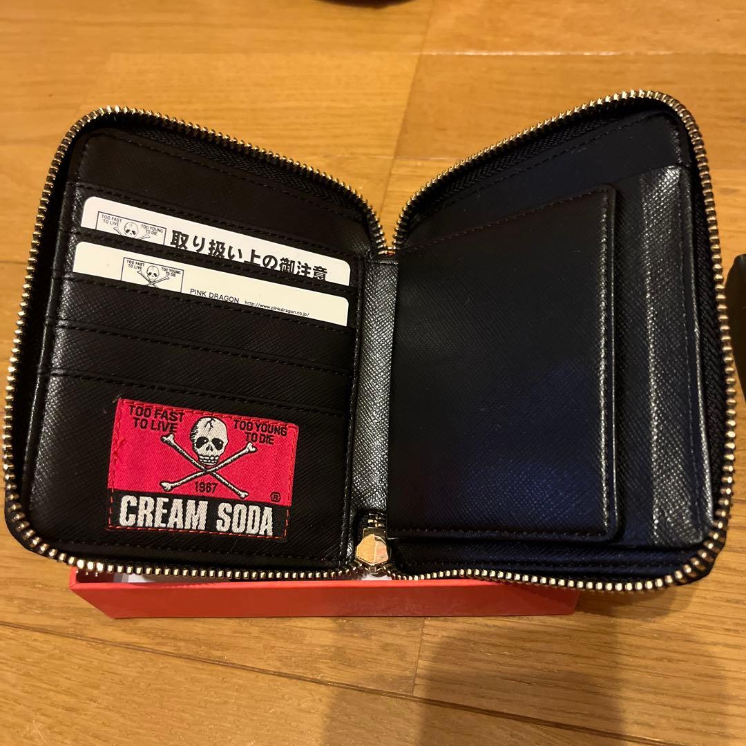 CREAM SODA レオパード柄 二つ折財布