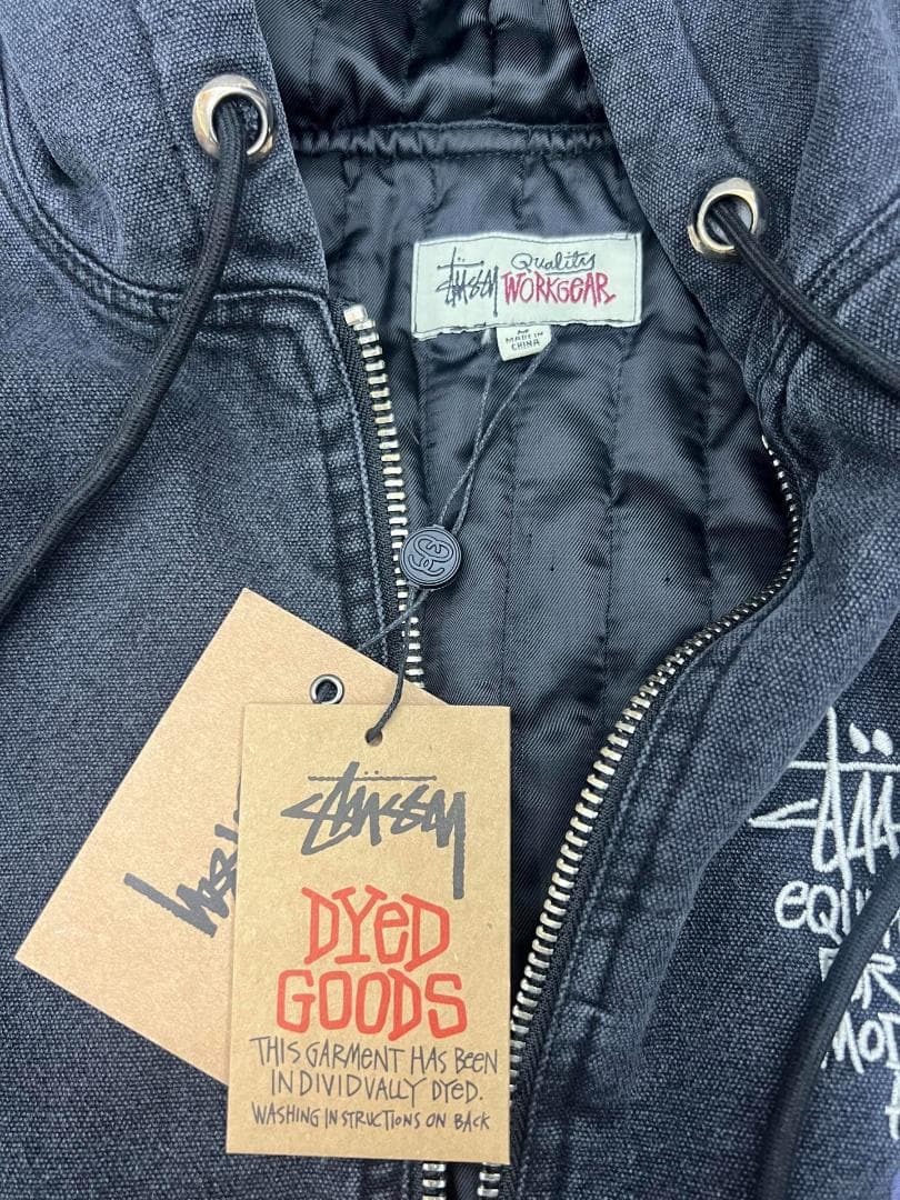 Stussy フード付きジャケット ダークグレー