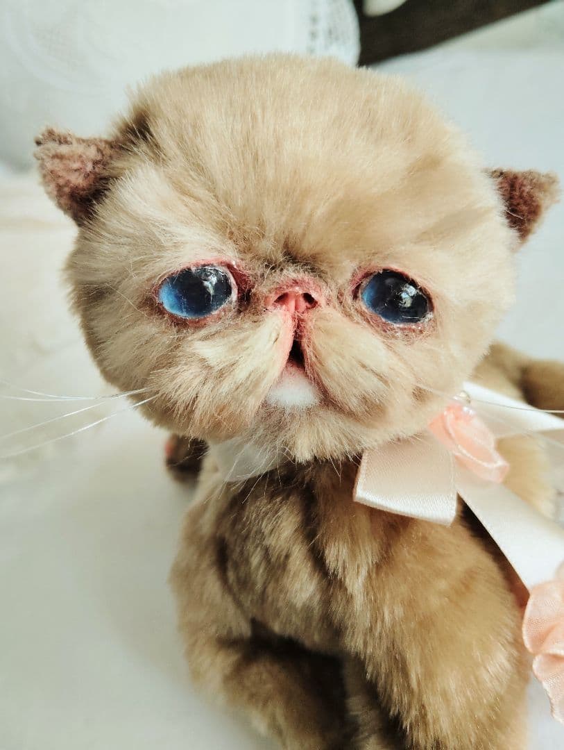 高級ファー♡短足ぽってりボディ♡子猫ちゃん♡アートドール♡ぬいぐるみ♡