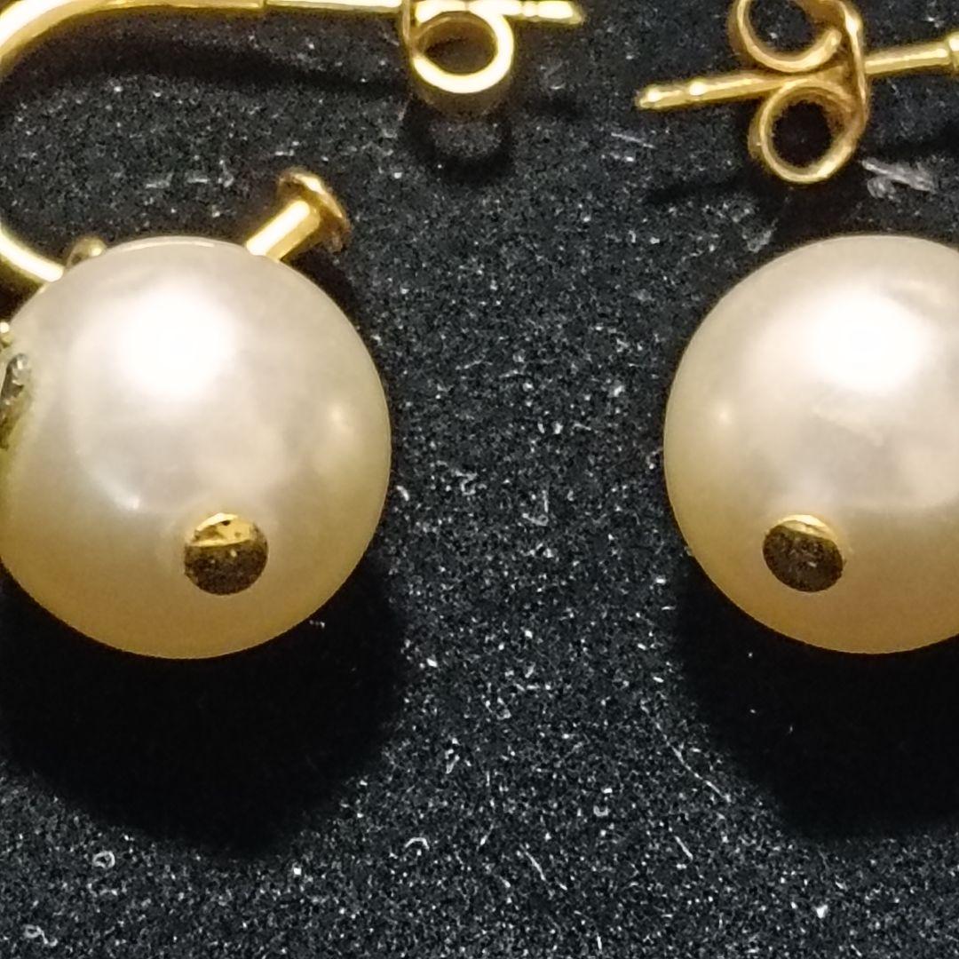 シャネル　フープ　ピアス　パール　訳あり