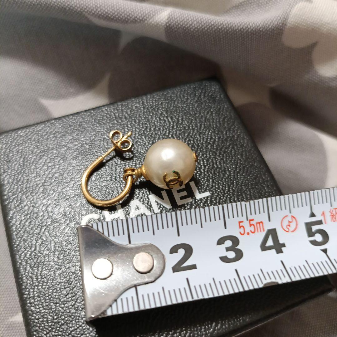 シャネル　フープ　ピアス　パール　訳あり