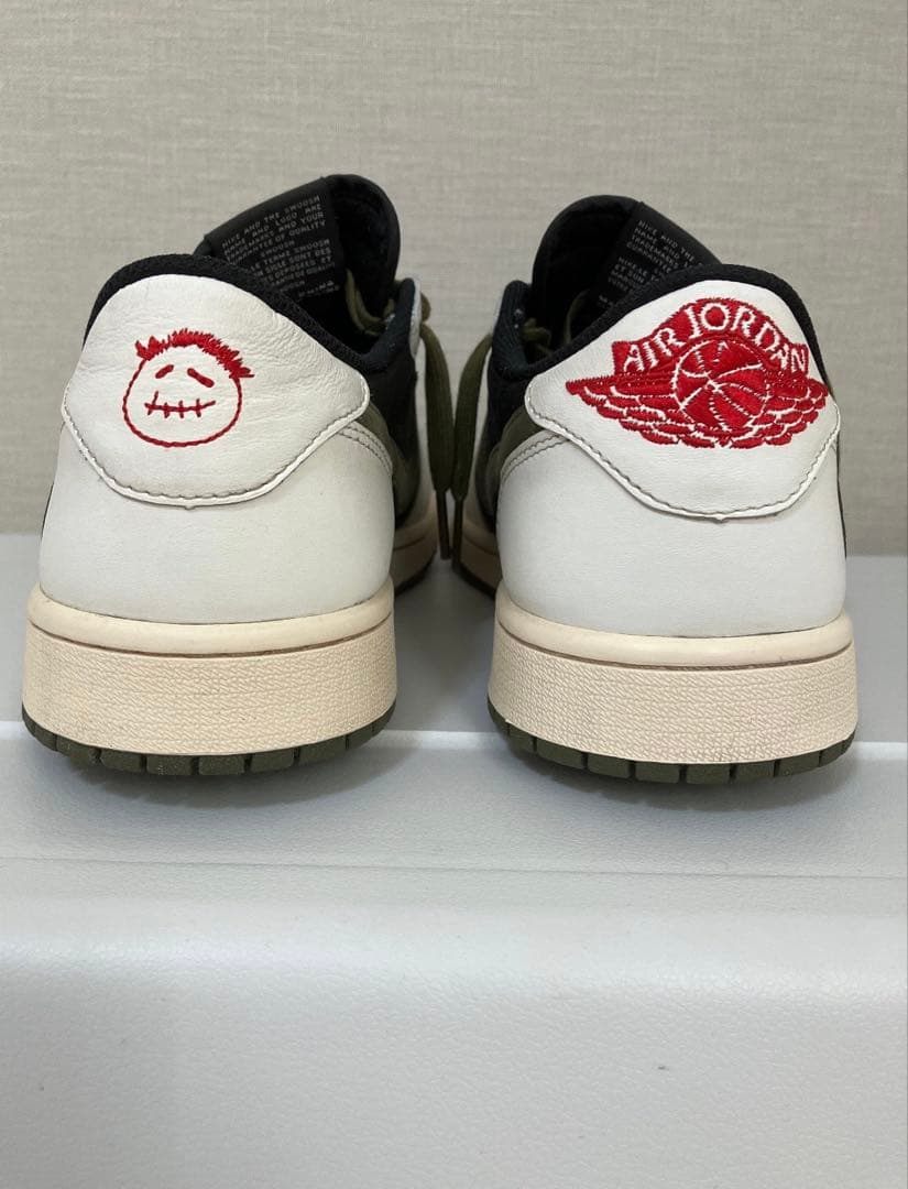 靴 Travis Scott Nike AJ1 Low Medium Olive