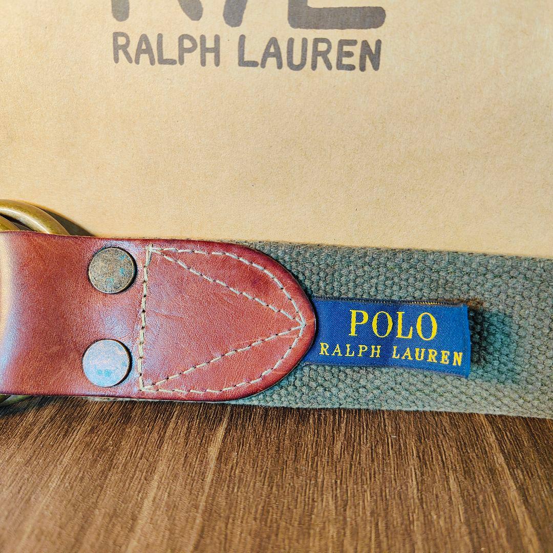 【極美品 RRL系】 ポロラルフローレン　ダブルリング ドレスベルト US RL