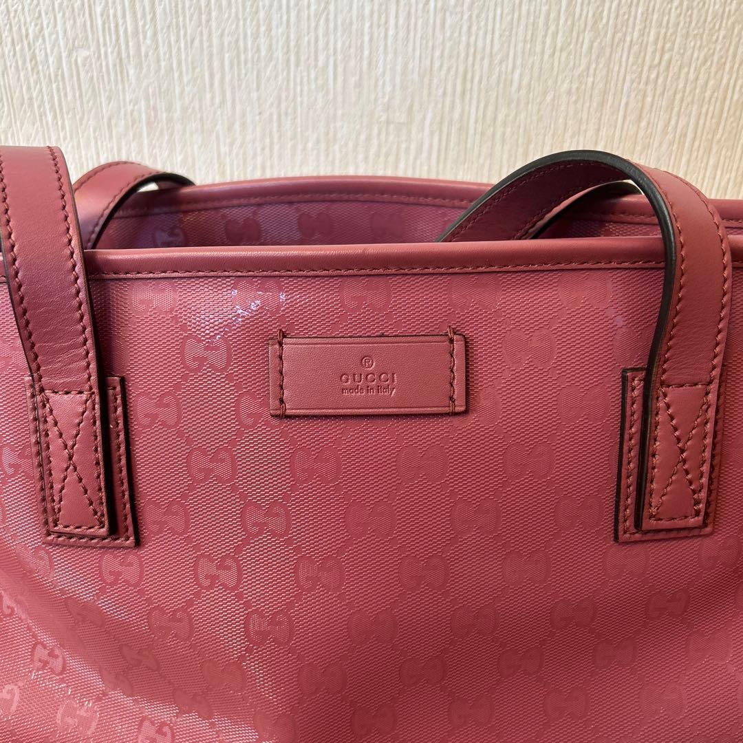 GUCCI ピンク GGパターン マザーズバッグ