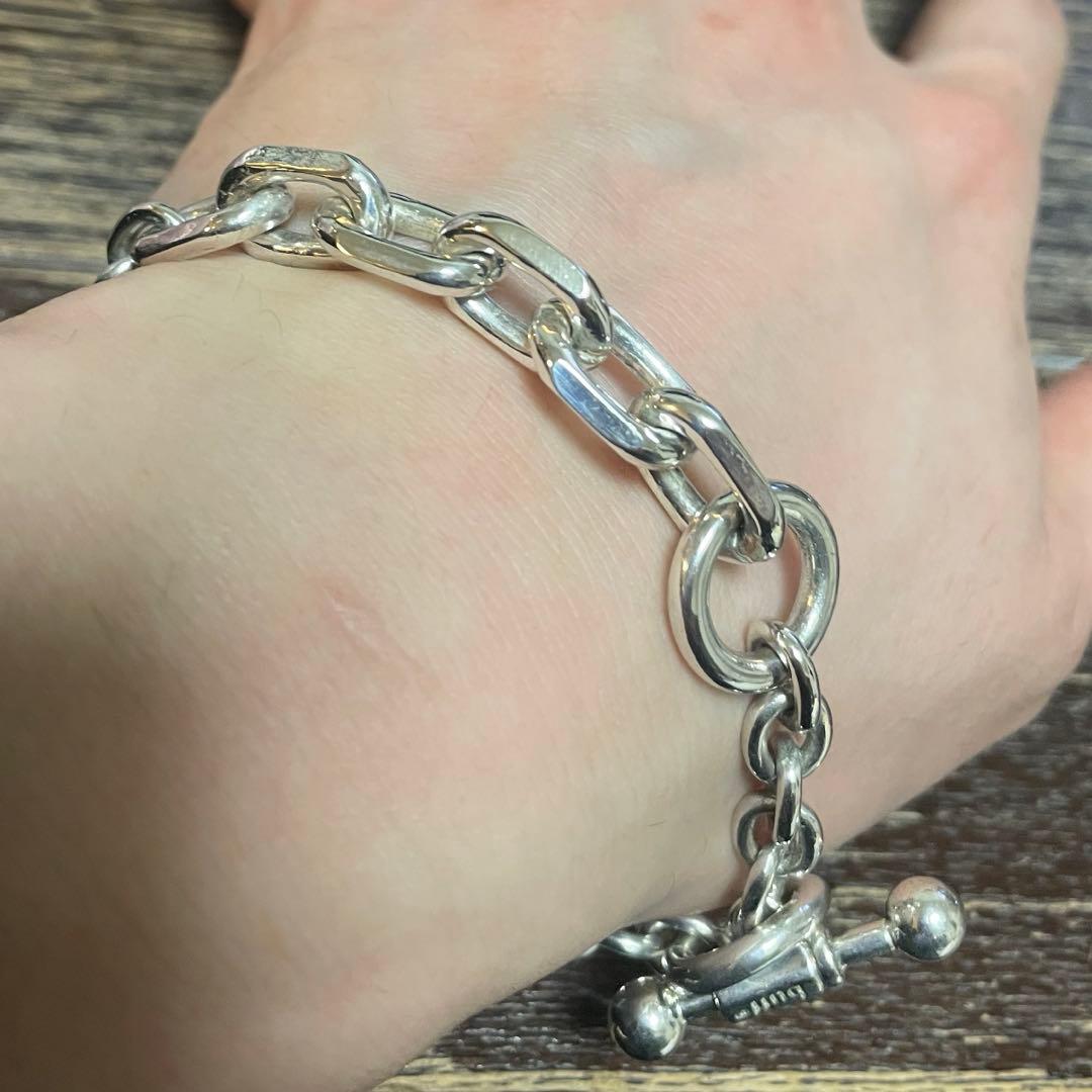 レア極美品　buff ブレスレット　アンカー　チェーン　メンズ　925 シルバー