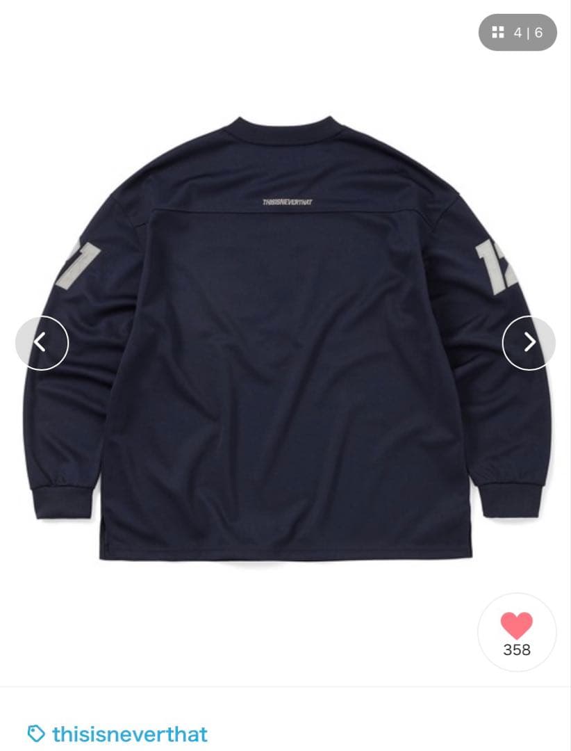 thisisneverthat Football Jersey 新品未使用　美品