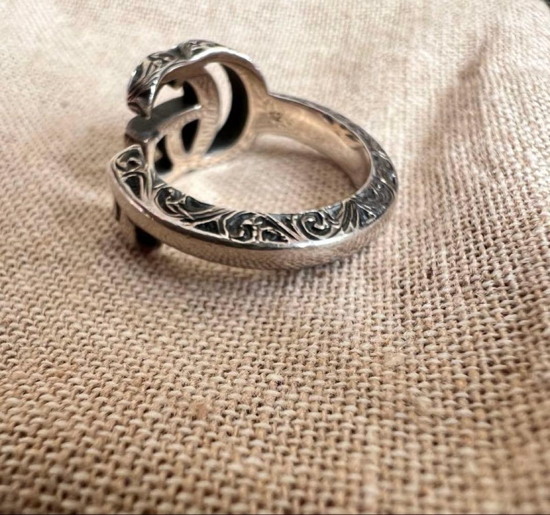 【美品】　GUCCI 指輪　アラベスク キーモチーフリング　12号