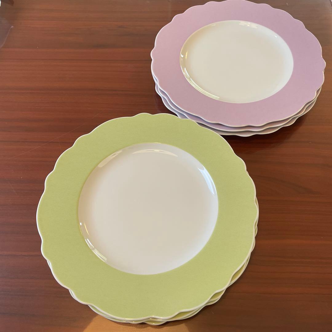 超レア　フッチェンロイター　食器セット　2色　30cm 計6枚