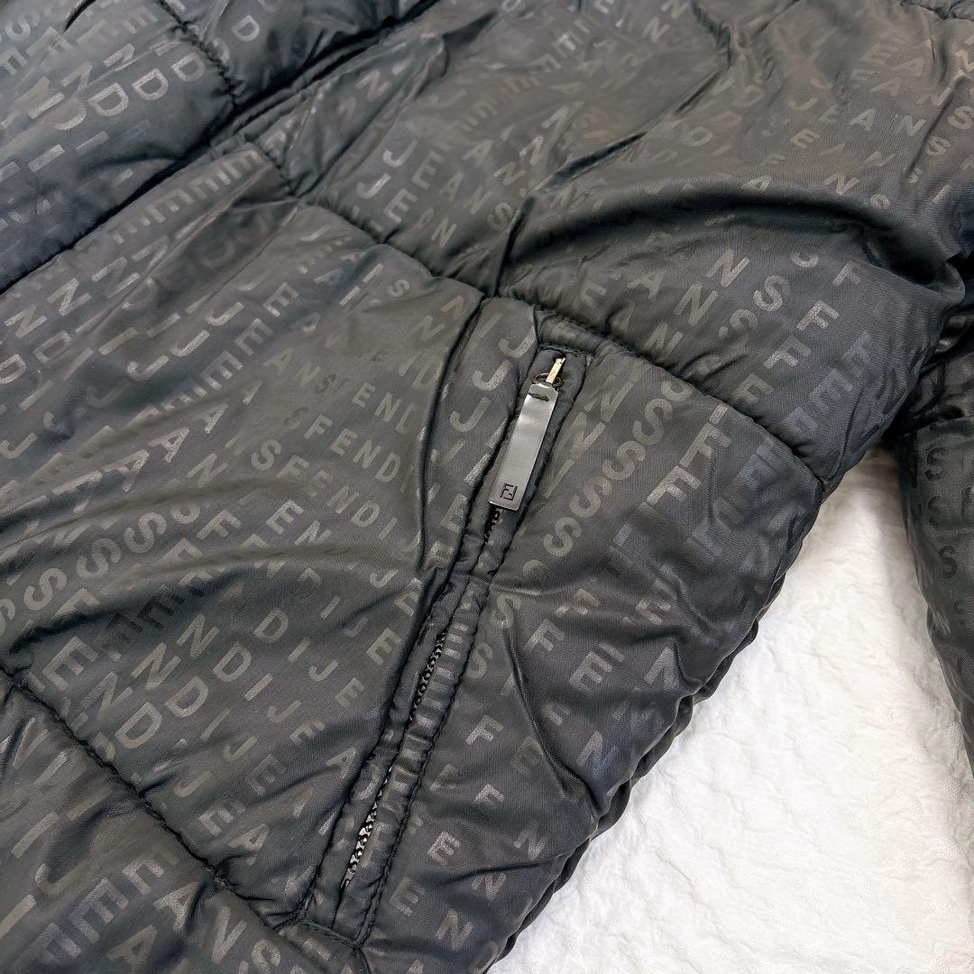 FENDI リバーシブル　デニムダウンジャケット　ズッカ　FF総柄
