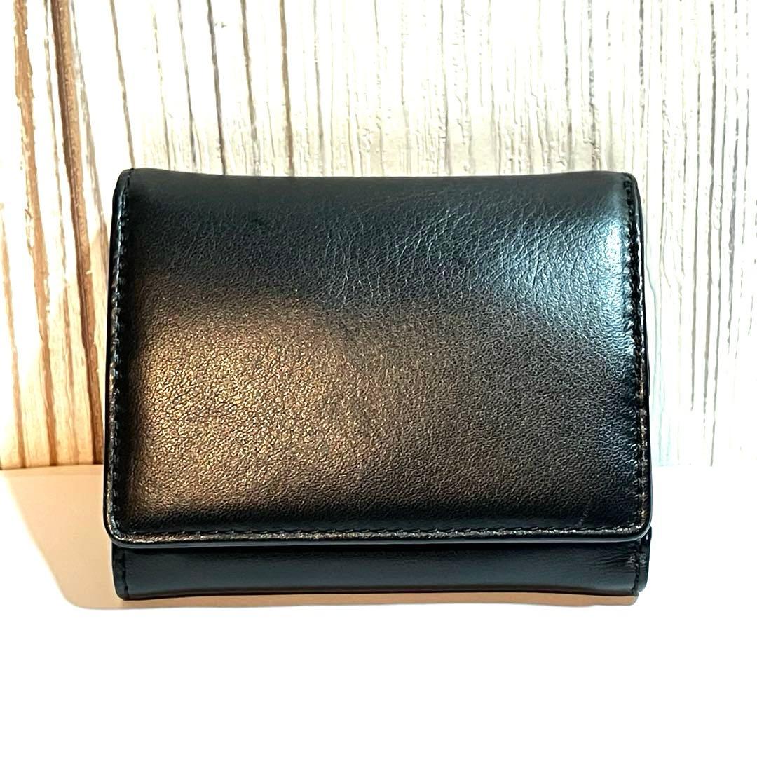 か*め様 agnès b. VOYAGE ブラック三つ折り財布　アニエスベー
