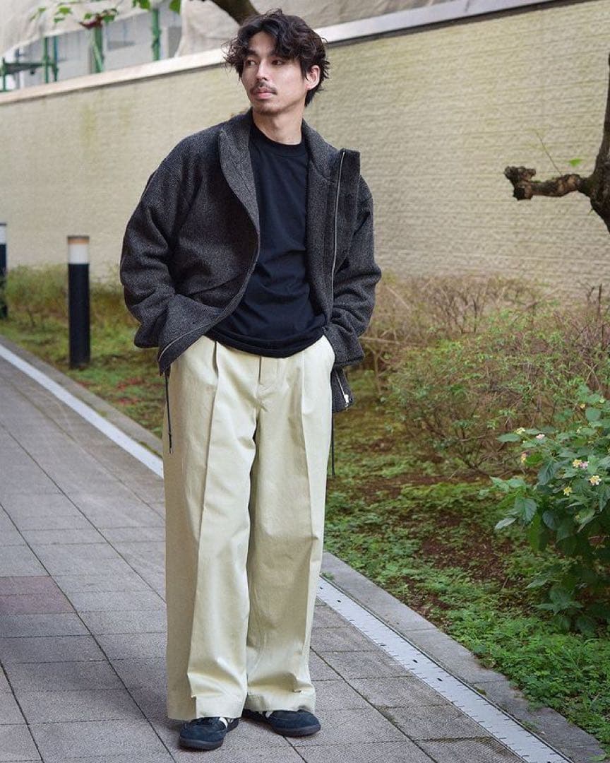 ジャケット・アウター AURALEE Wool Hairline Light Tweed Zip