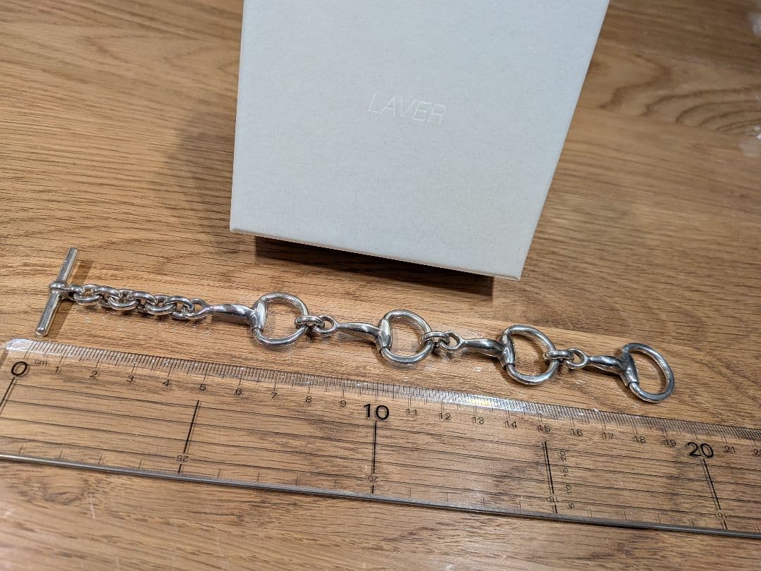 LAVER シルバーブレスレット FOUR BIT CHAIN T BAR