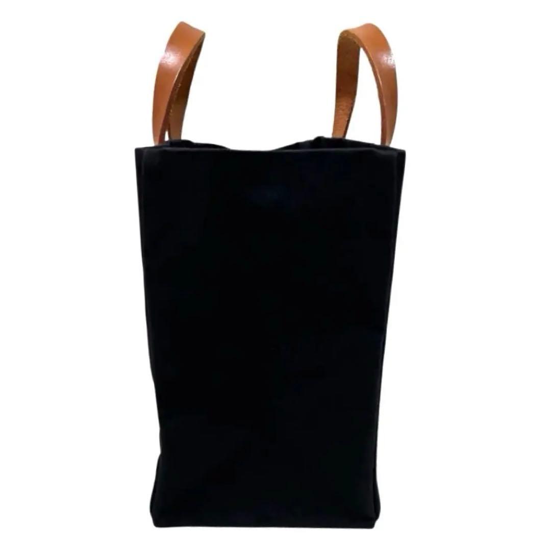 【希少】カワニシカバン　ハンドバッグ　大人帆布 黒