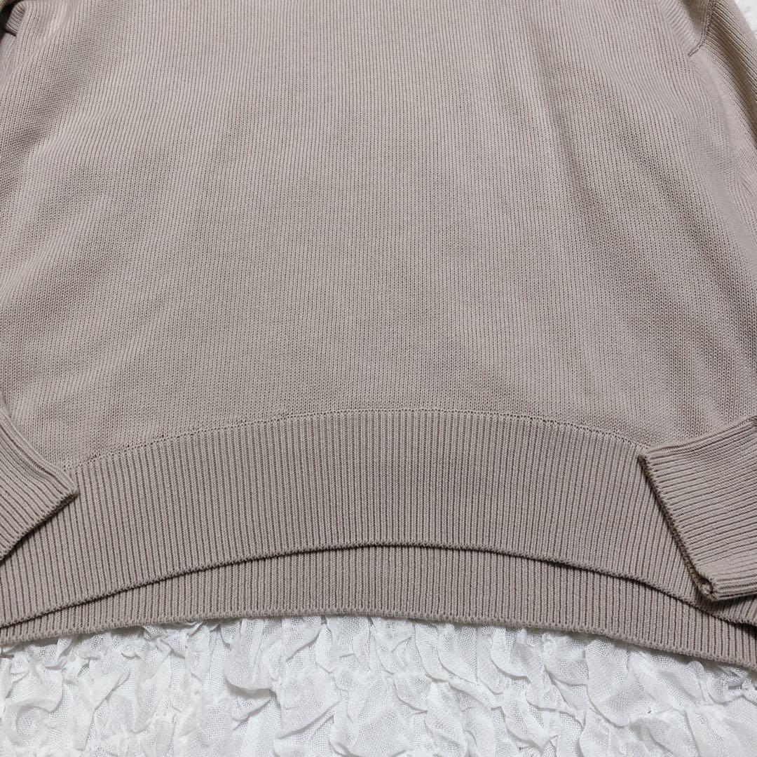 【24ss】エブリデイアイライク ベージュ系　ベーシックニット　コットン　F