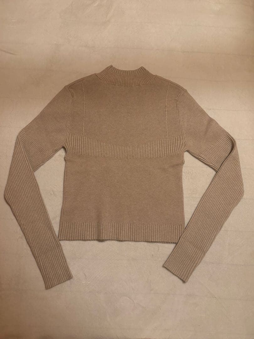 トップス Eaphi BUSTIER LINE RIB KNIT