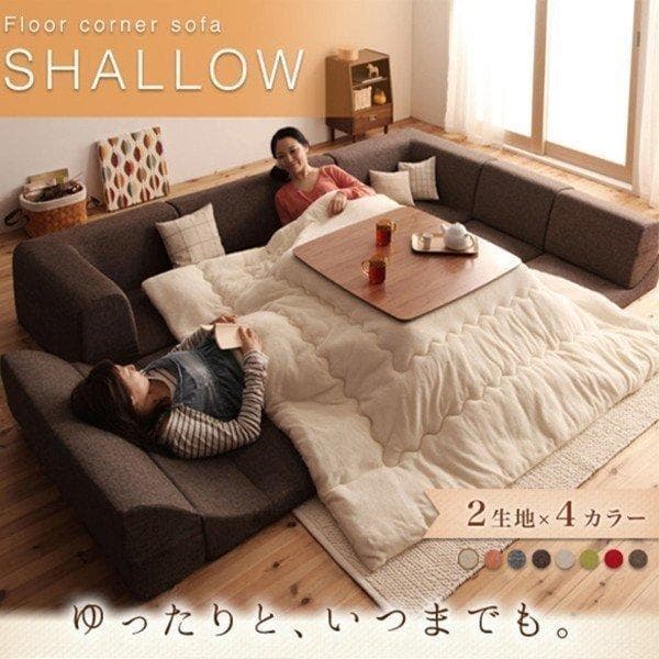 最安値！新品！送料込み！ ローソファー 3人掛け ソファーベット カウチ 14