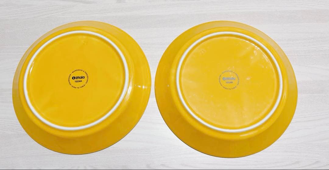 ♡レア♡箱付き新品♡ Teema ダークイエロー21cm2枚セット