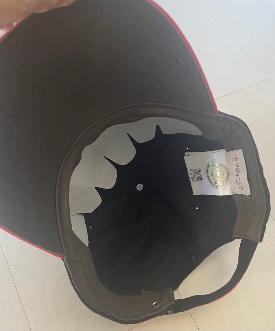 MONCLER ブラック ベースボールキャップ 【正規品】