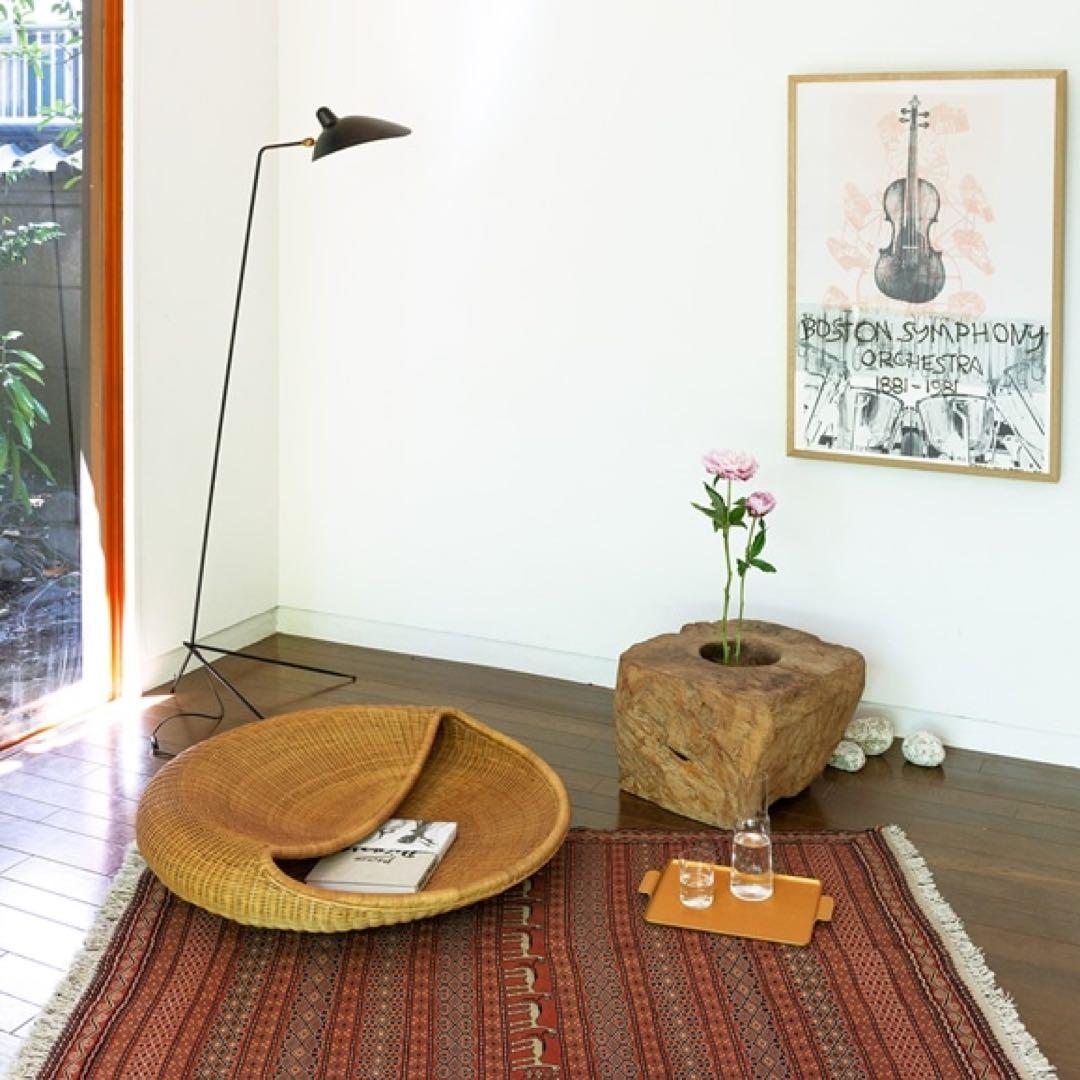 【最終値下げ・送料込】IDEE POD ラタン 座椅子 チェア 定価6.5万