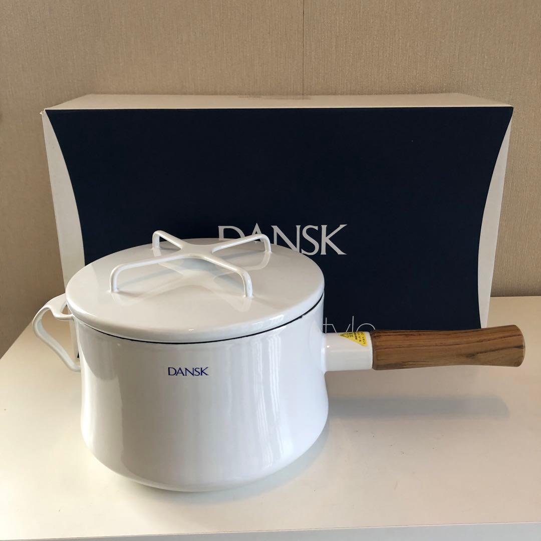 【新品未使用】DANSK コベンスタイル 深片手鍋 18.5cmホワイト