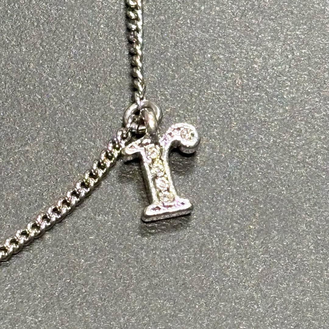 美品 Dior ディオール ラインストーン ロゴチャーム ブレスレット シルバー
