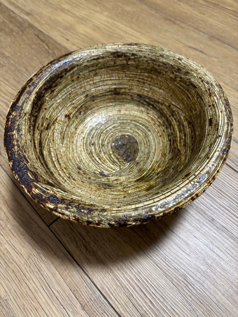 余宮隆 師:中里隆 刷毛目 大鉢 希少品 かいらぎ 梅花皮 中川自然坊 作家さん