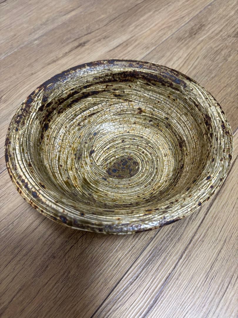 余宮隆 師:中里隆 刷毛目 大鉢 希少品 かいらぎ 梅花皮 中川自然坊 作家さん