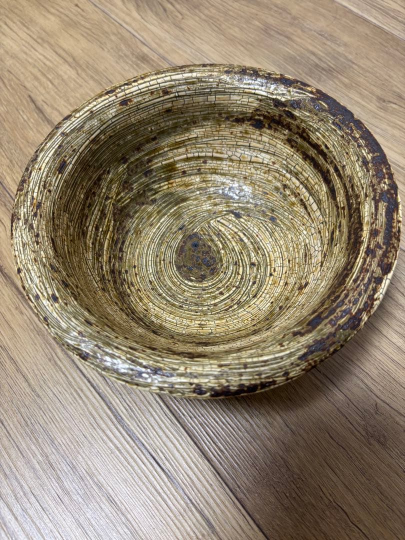 余宮隆 師:中里隆 刷毛目 大鉢 希少品 かいらぎ 梅花皮 中川自然坊 作家さん