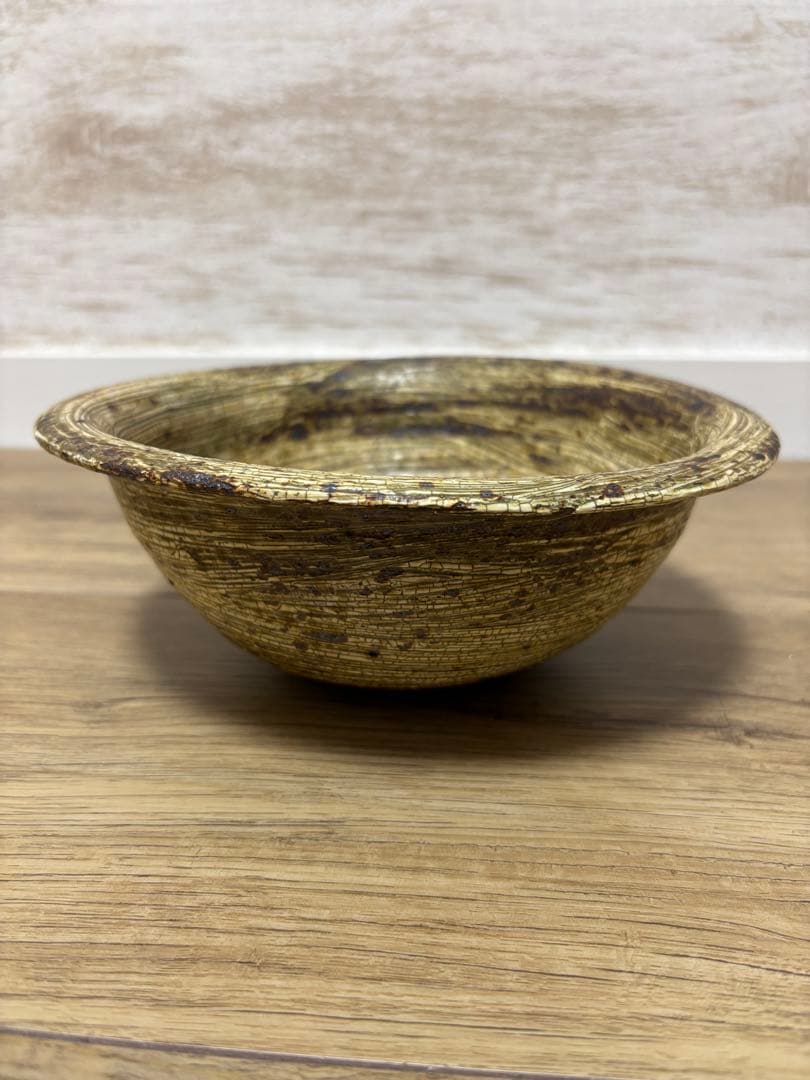 余宮隆 師:中里隆 刷毛目 大鉢 希少品 かいらぎ 梅花皮 中川自然坊 作家さん