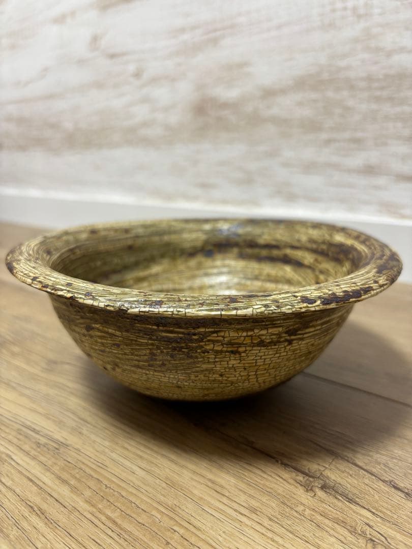 余宮隆 師:中里隆 刷毛目 大鉢 希少品 かいらぎ 梅花皮 中川自然坊 作家さん