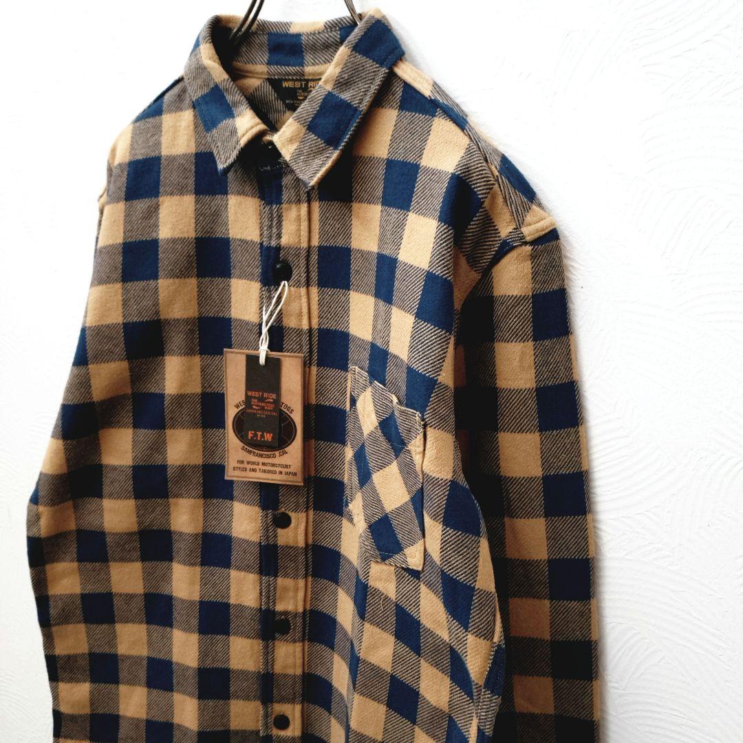 や*ん様 新品 日本製 WEST RIDE ウエストライド チェックネルシャツ