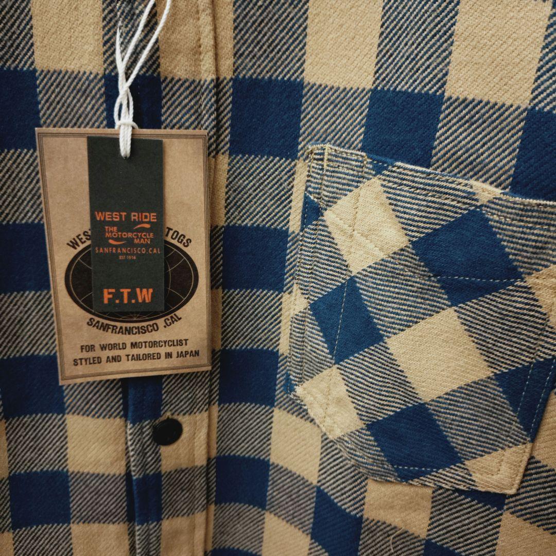 や*ん様 新品 日本製 WEST RIDE ウエストライド チェックネルシャツ