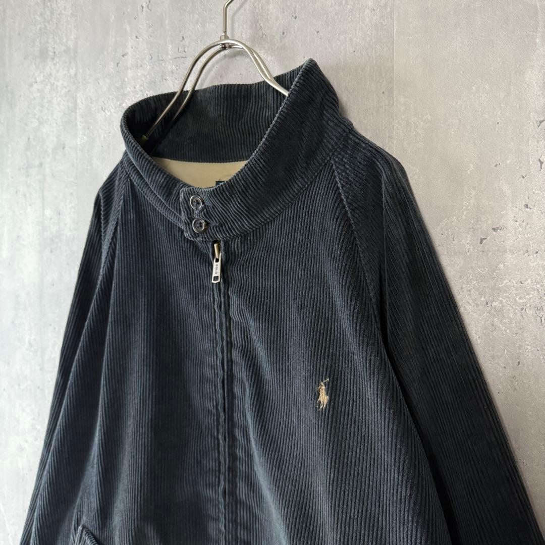 ラルフローレン 90s コーデュロイスイングトップ 金刺繍 XXL 希少 美品
