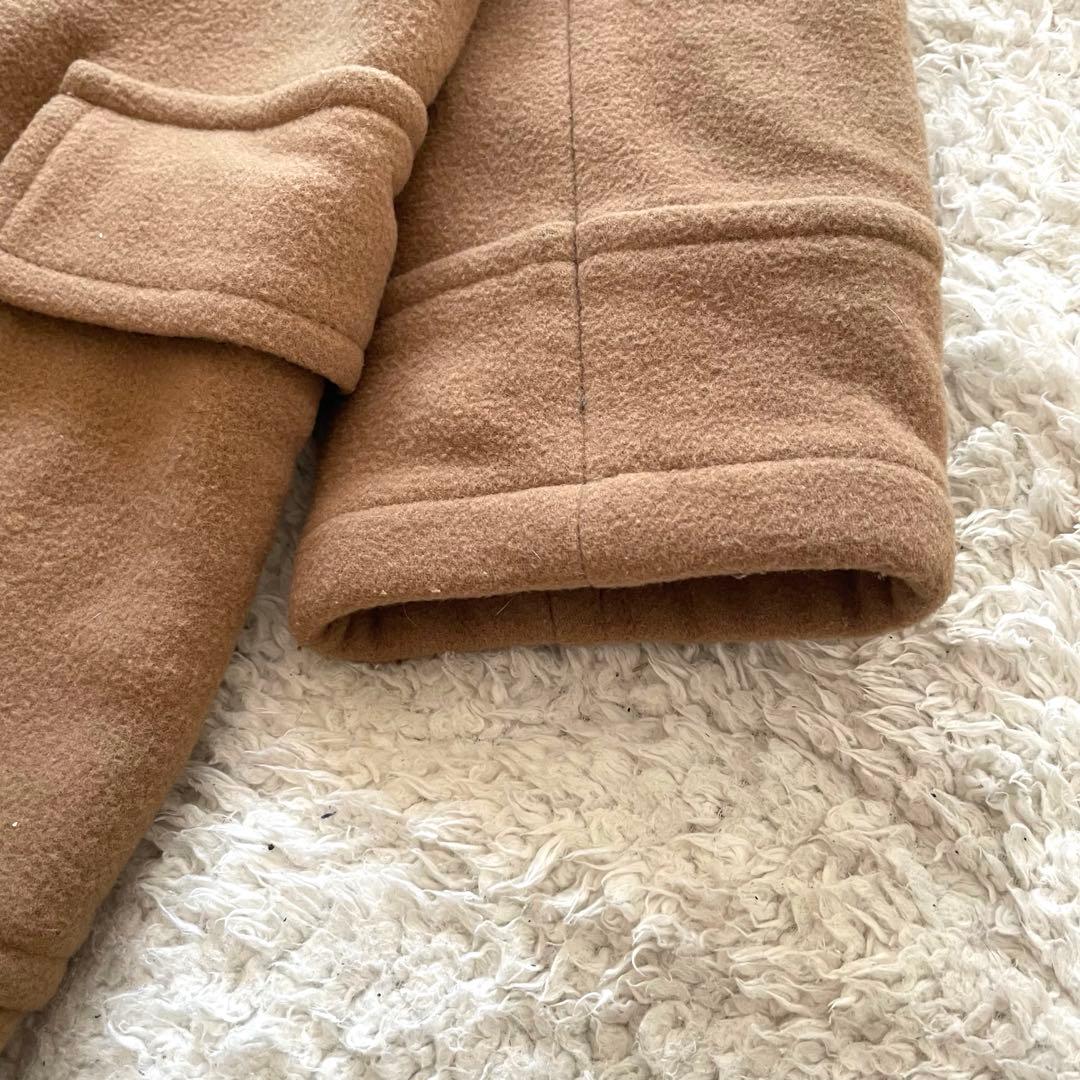 BURBERRY BLUE LABEL チェック ロングダッフルコート キャメル
